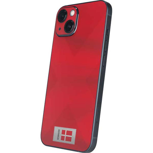 Denmark Soccer Flag iPhone 15 Skin